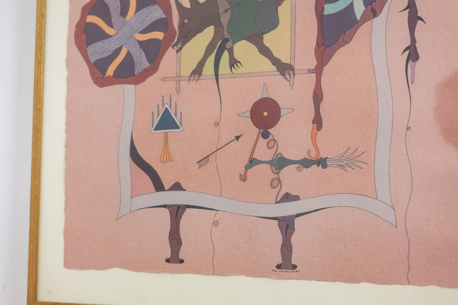 Jorge Camacho. Work "Clan of Coyotes." Year 1992.