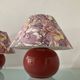 Pair of vintage "Mignon" ceramic lamps from the 1980s.