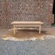 Table basse en hêtre brut