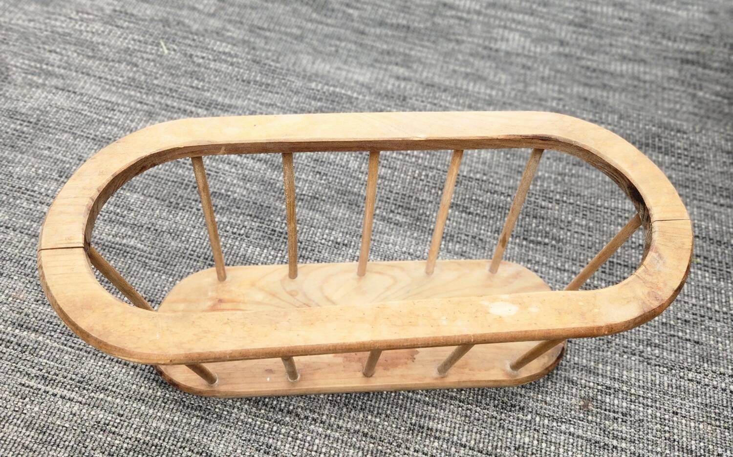 Wooden magazine rack, Scandinavian style