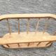 Wooden magazine rack, Scandinavian style