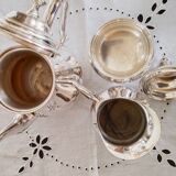 Antique Silver Plated Coffee Set and Cups