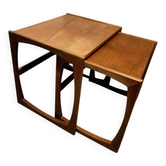 Paire de tables gigognes en teck G Plan
