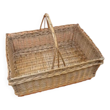 Rectangular basket centerpiece Woven wicker