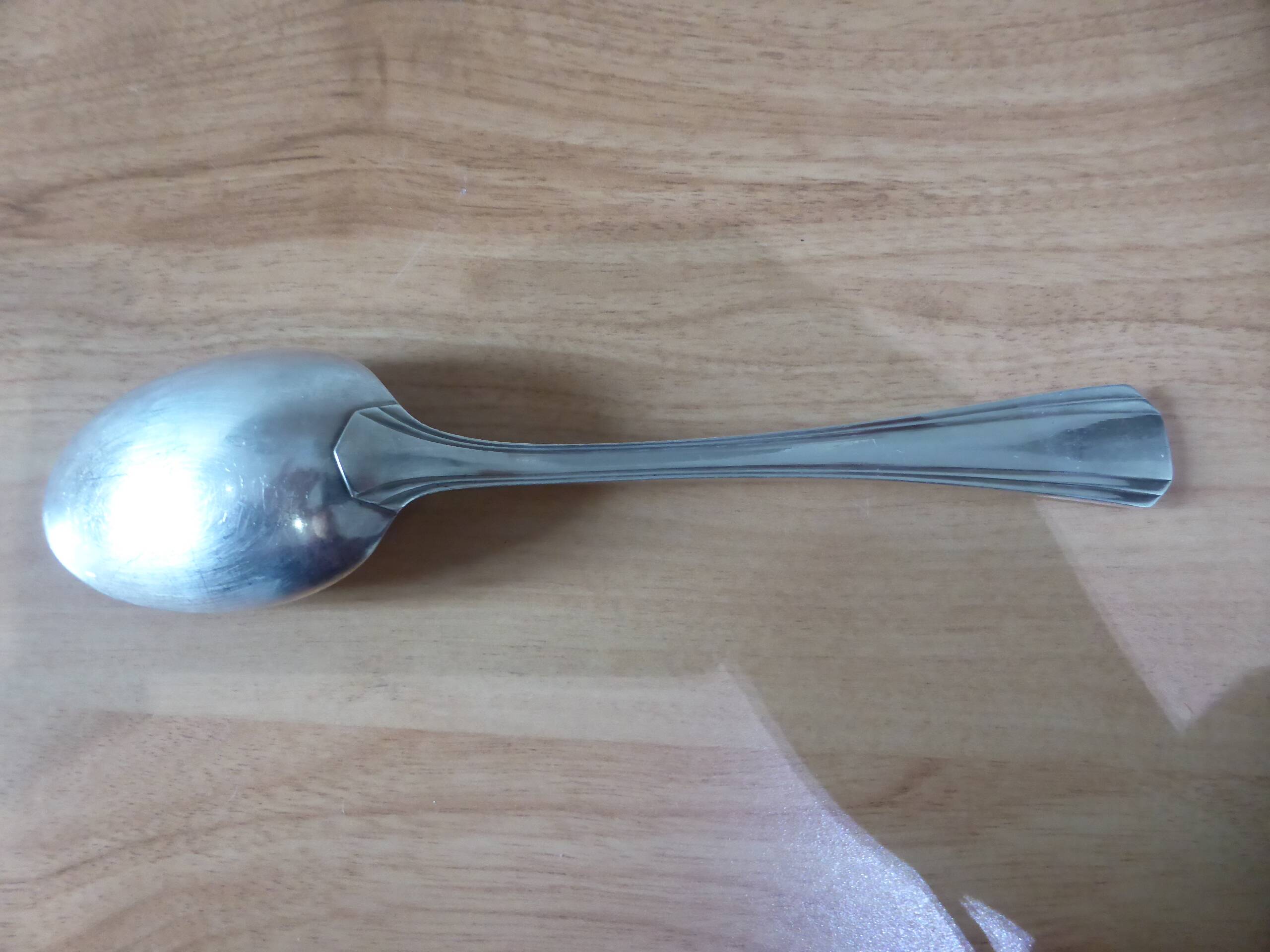 Silver-plated metal soup spoon Christofle 240557