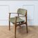 Erik Buch vintage chair in oak and velvet