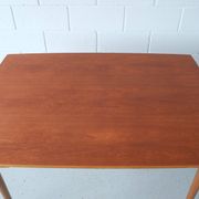 Dining table in Danish oak and teak.