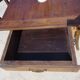 Old farmhouse table made entirely of restored solid oak.