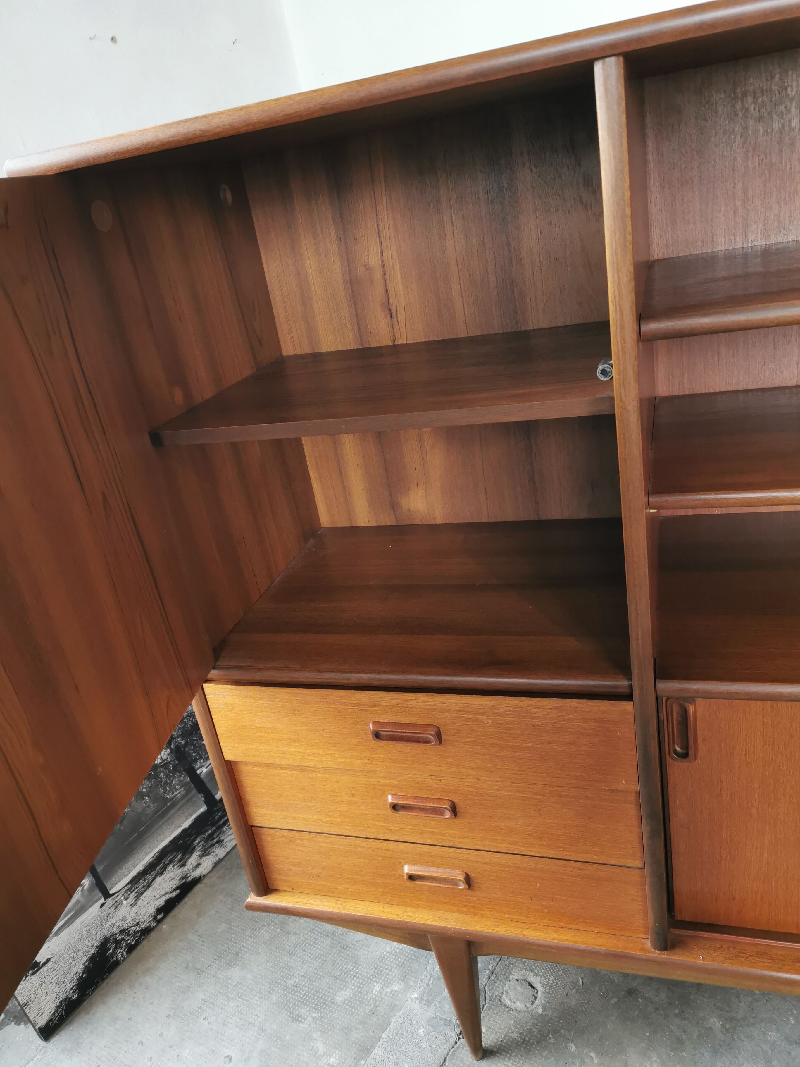 Scandinavian teak bookcase