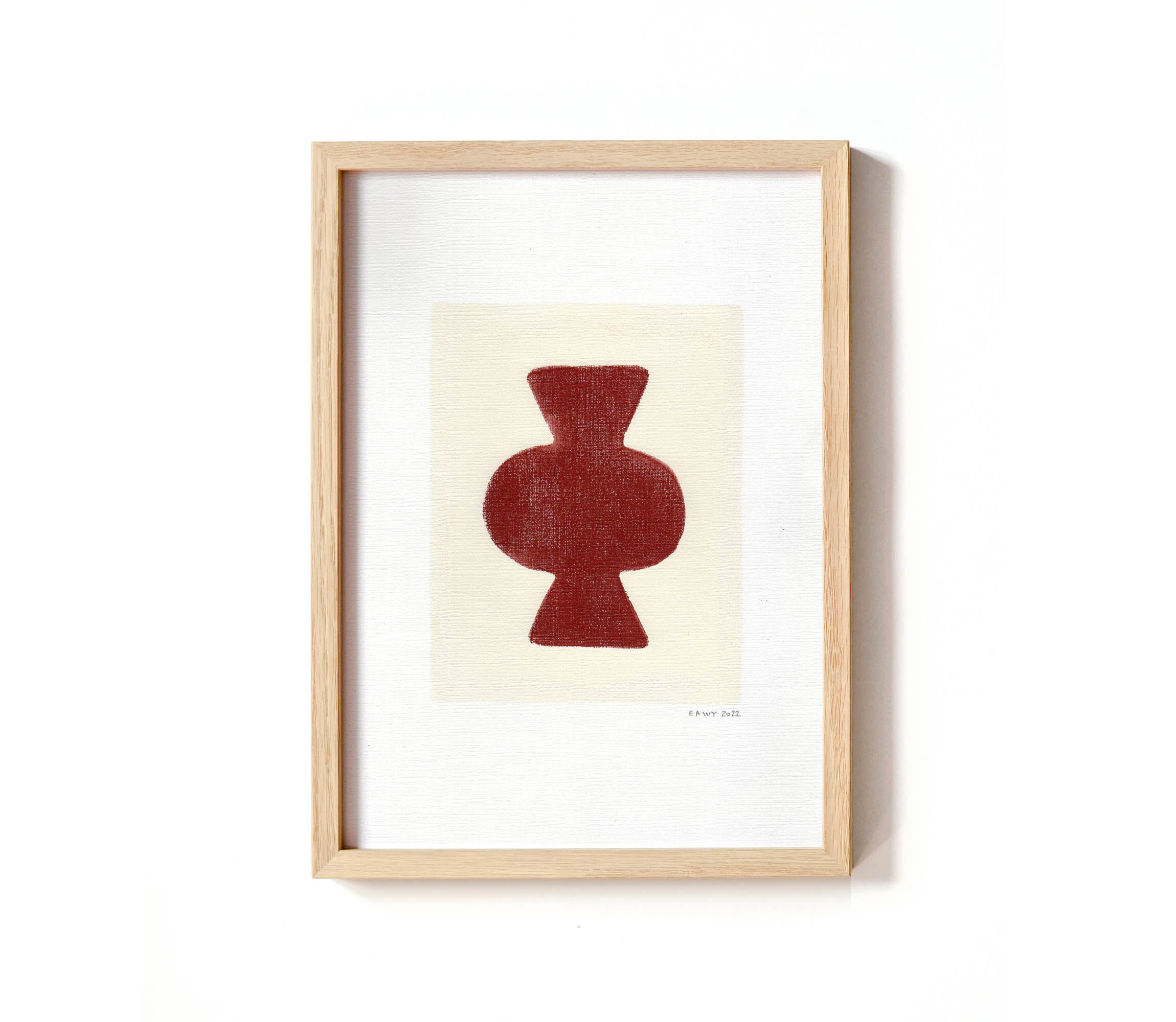 Duo of terracotta paints M760 and M761 signed EAWY