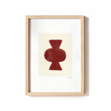 Duo of terracotta paints M760 and M761 signed EAWY