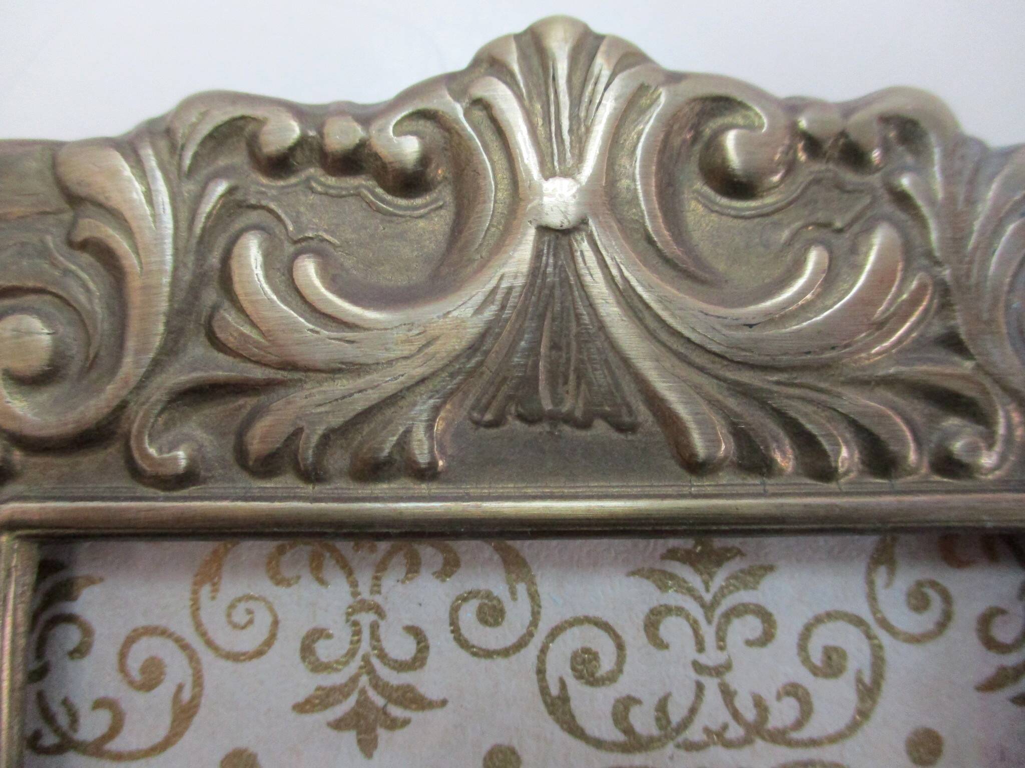 Vintage brass/bronze frame for 75 x 120 mm subject