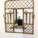 Vintage rattan wardrobe