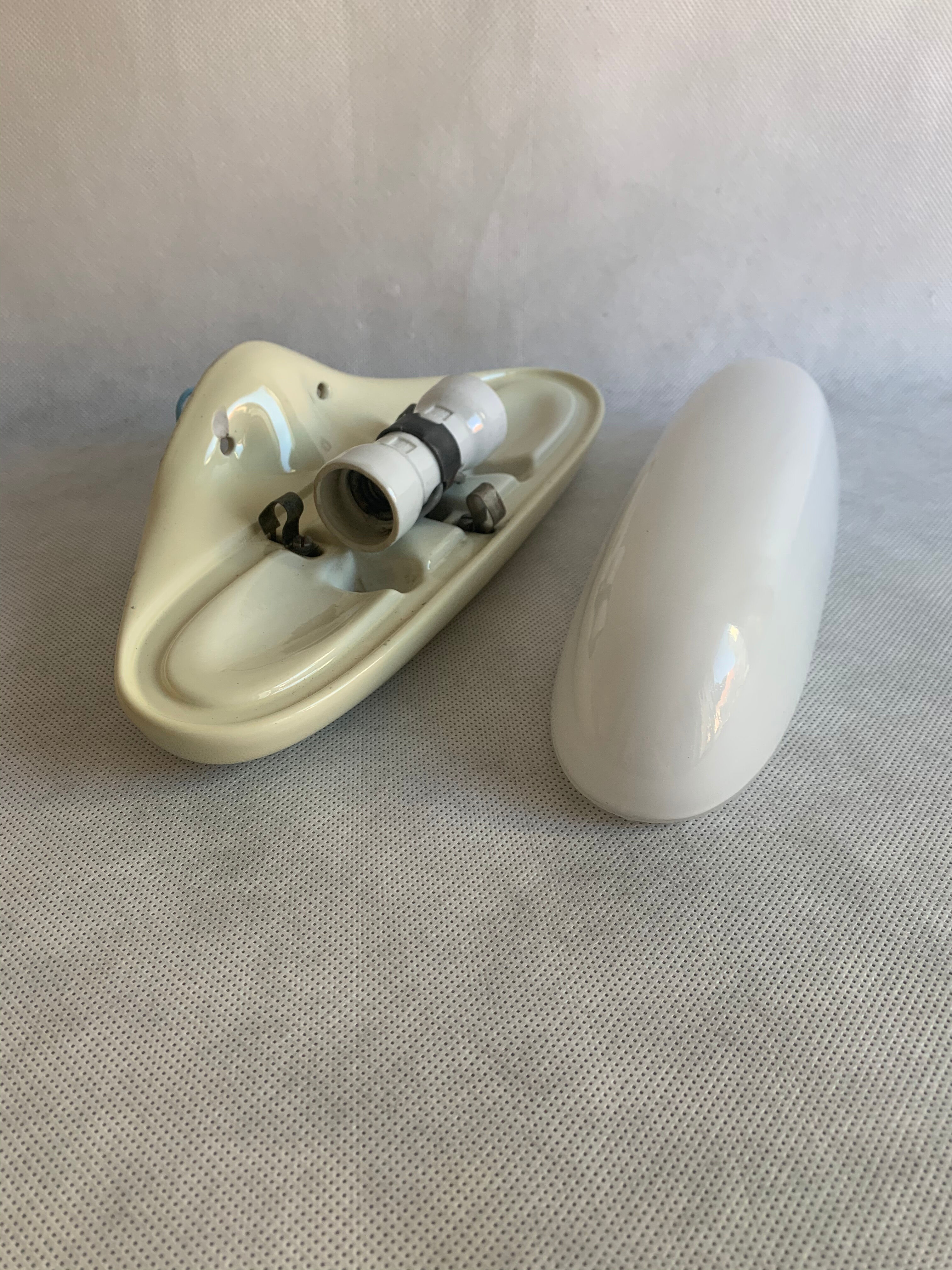 Mid-century swedish ceramic wall light