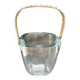 Strombergshyttan sterling silver and art glass ice bucket