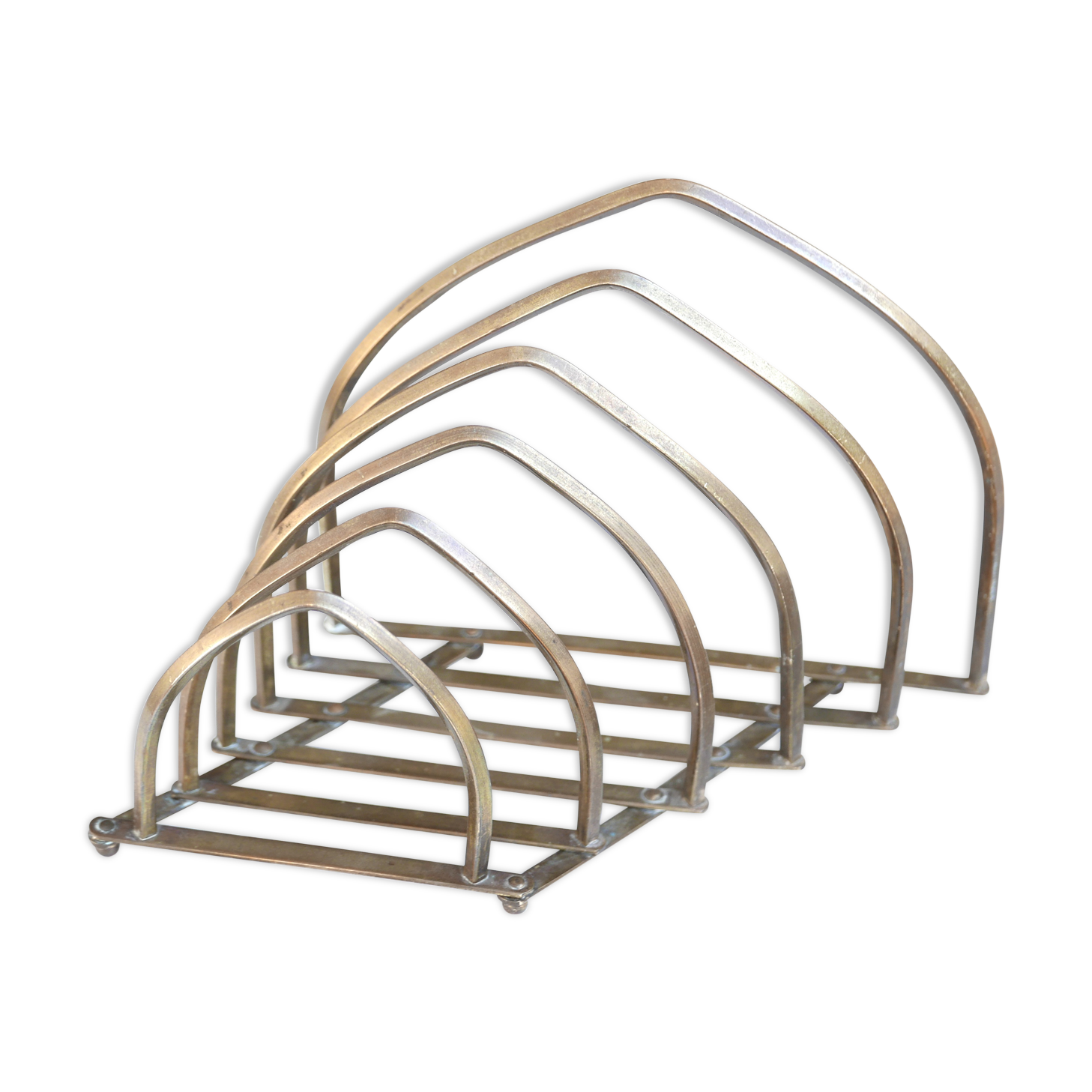 Mail holder Ges Gesch in brass, from the 70s