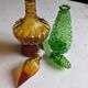 Pair of vintage Empoli style carafes from the 70s.