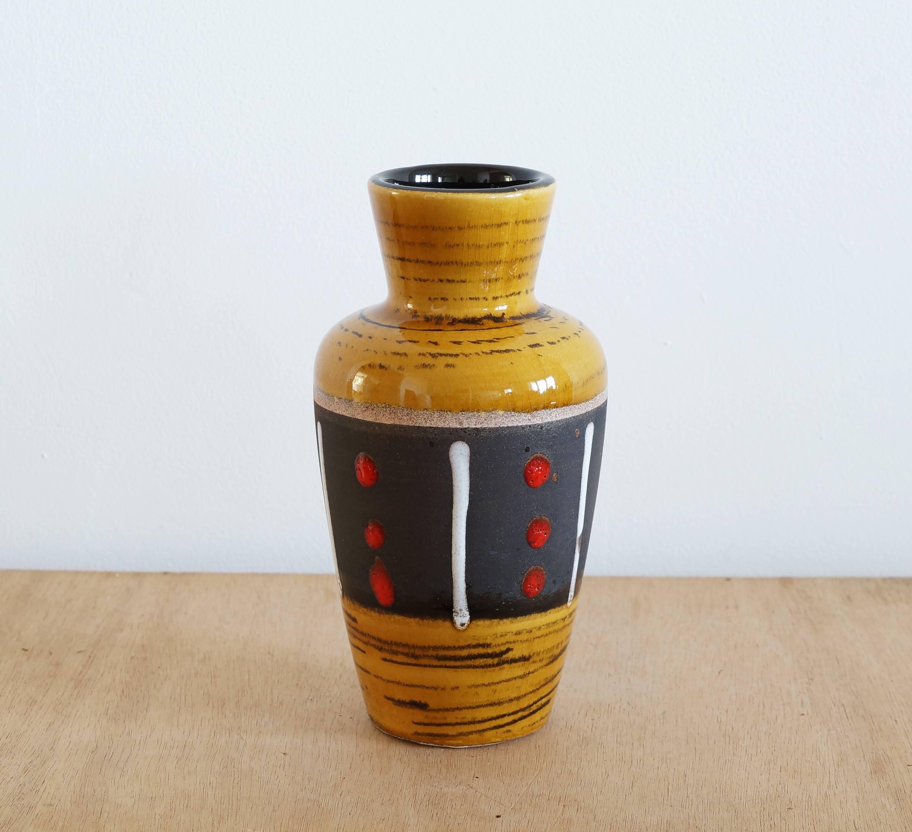 West Germany ceramic vase 1970s
