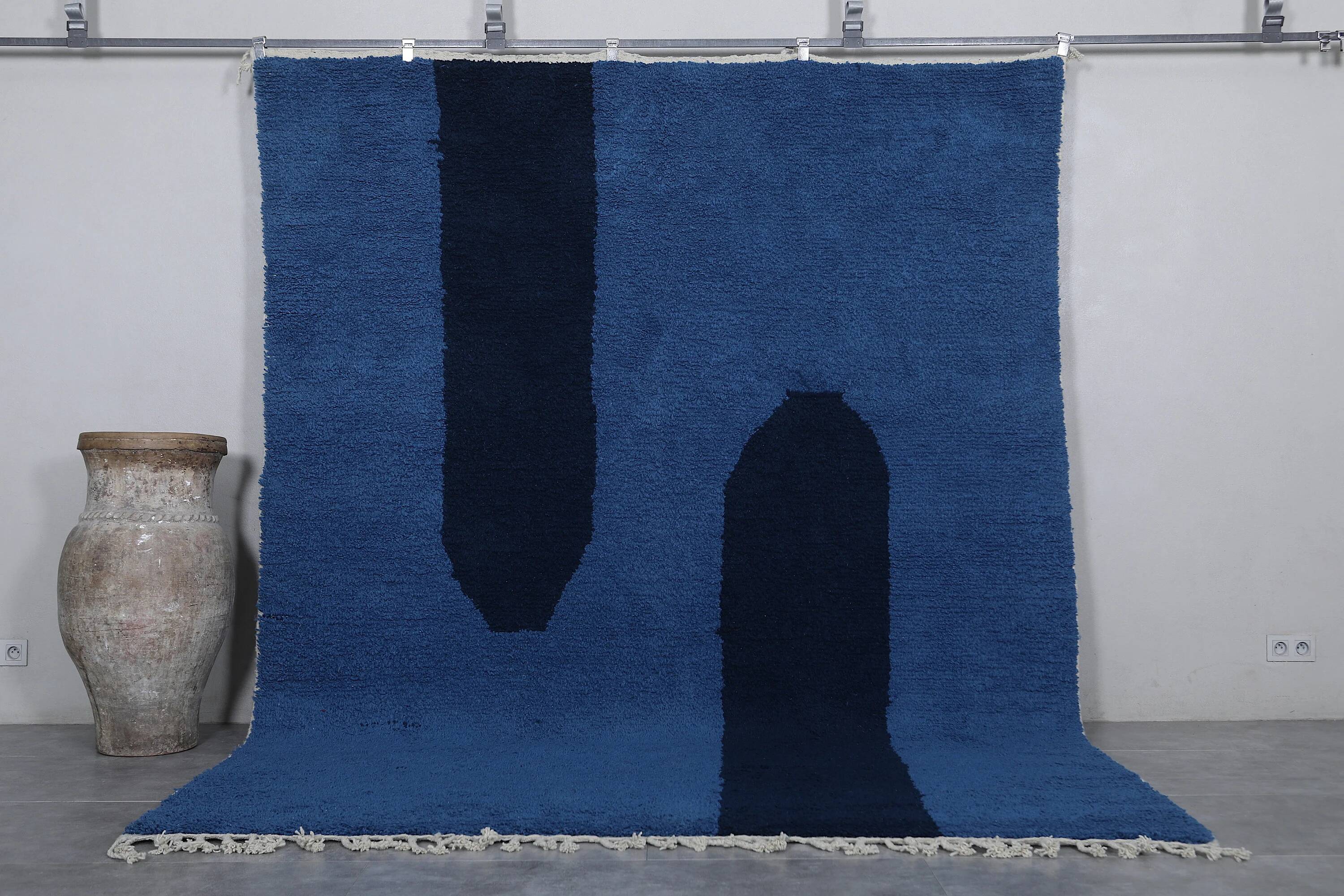 Moroccan handmade wool rug 3 x 2 m