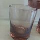 3 bubble glass water glasses