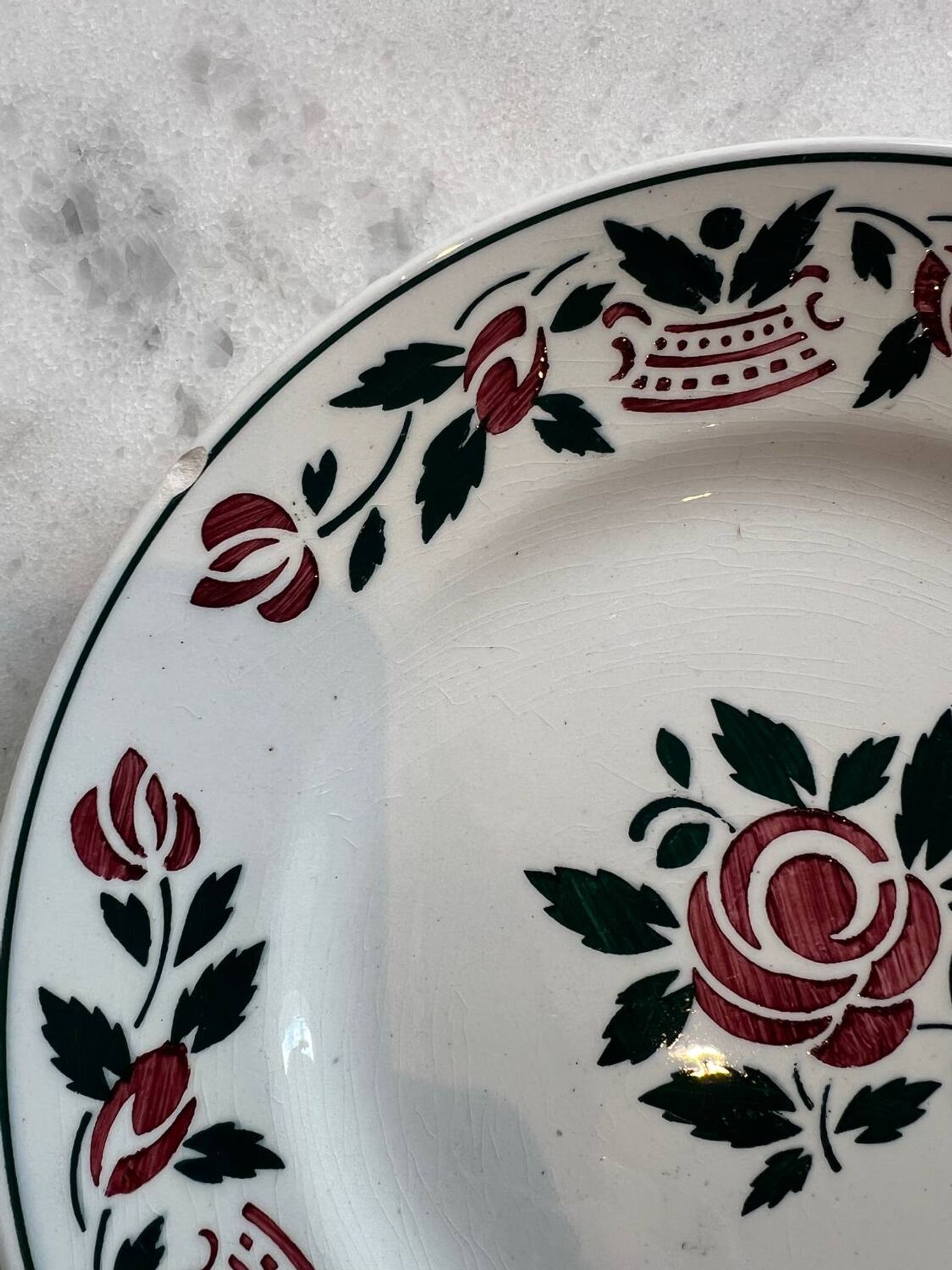 Deux assiettes plates Villeroy & Boch