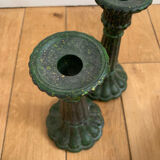 Glass candle holder