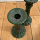 Glass candle holder