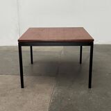 Mid-century minimalist teak side table by Florence Knoll for Knoll International, 1950s.