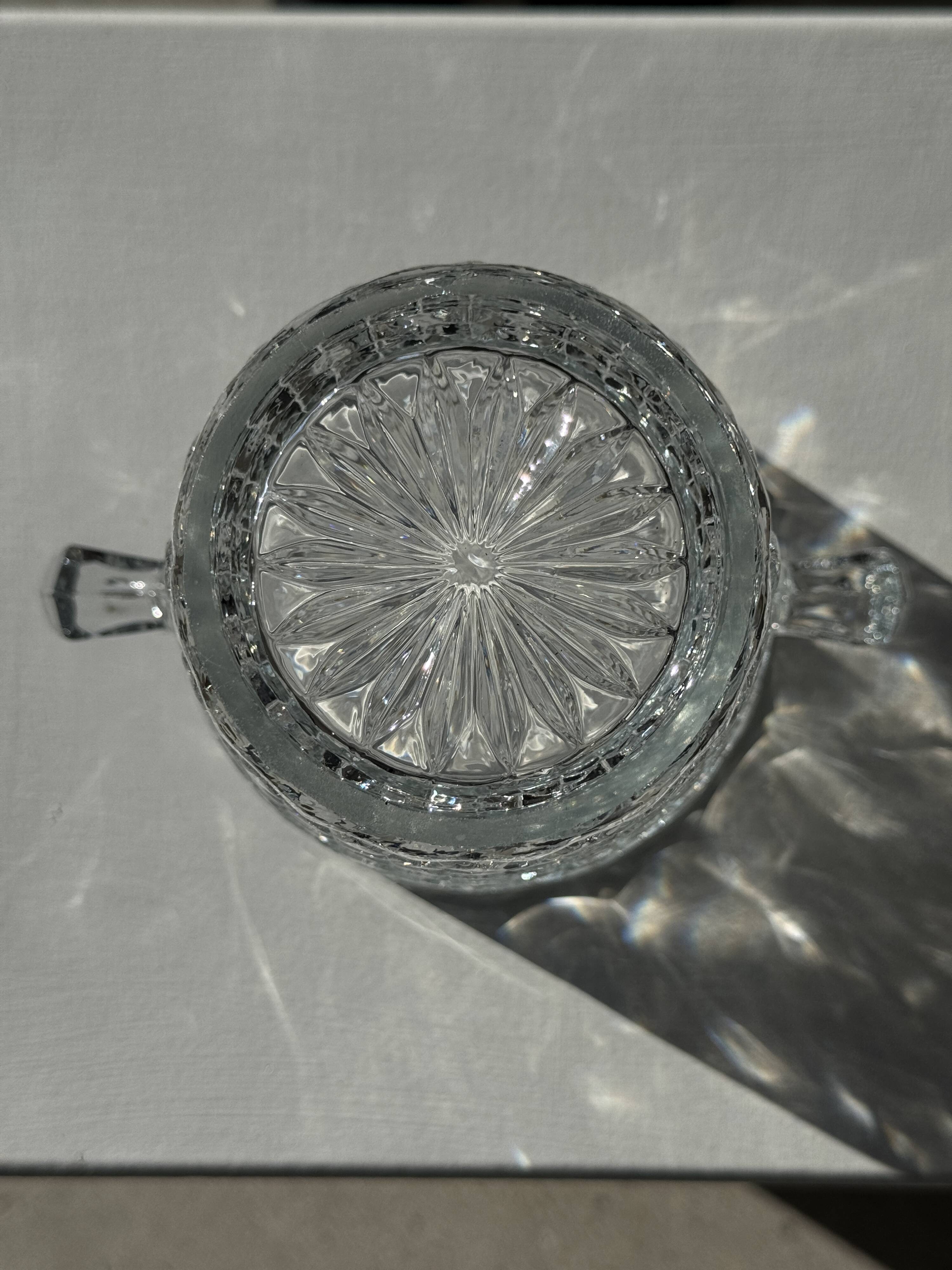 Classic vintage glass ice bucket H14 D12