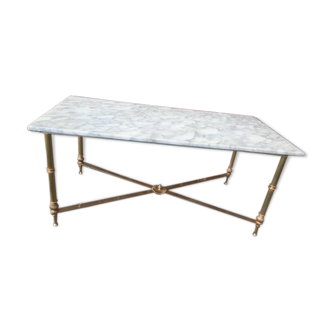 Table basse en marbre blanc 1960