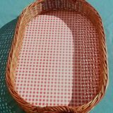 Wicker serving tray