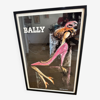 Affiche originale « la femme escarpin », Bally