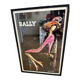 Affiche originale « la femme escarpin », Bally