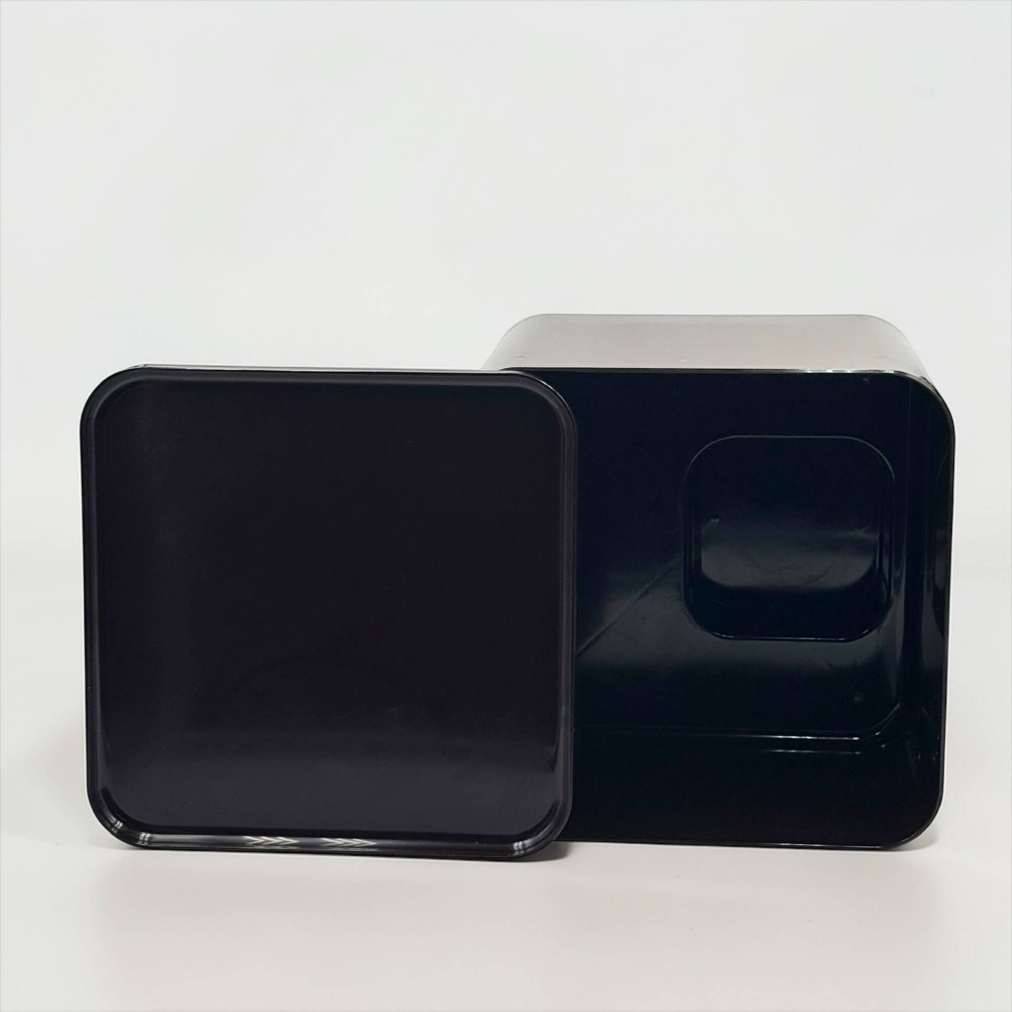 Cube de rangement DIME Marcello Siard Longato années 70 plastique brun