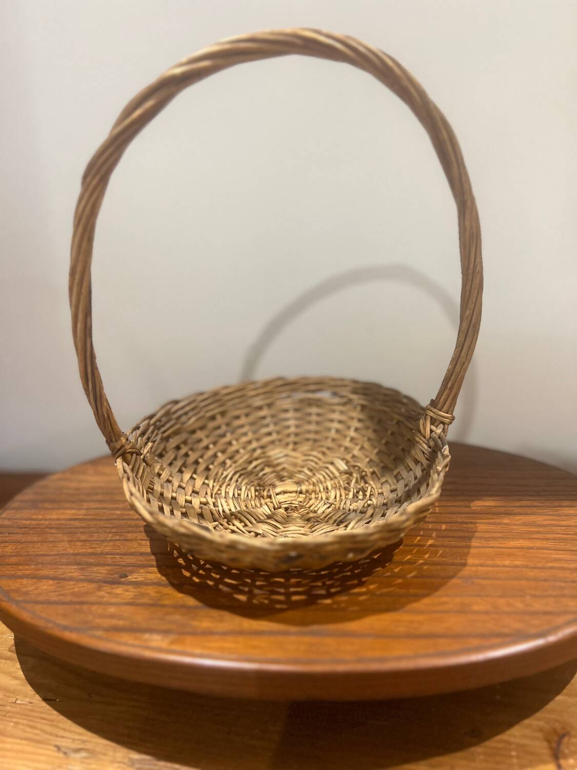Small wicker basket table decoration