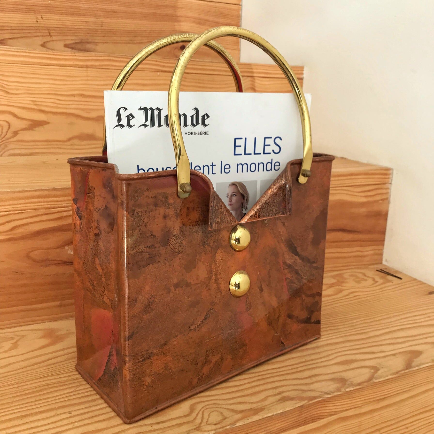 Vintage magazine holder