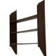 Vintage wooden wall shelve rack bookshelf in oak