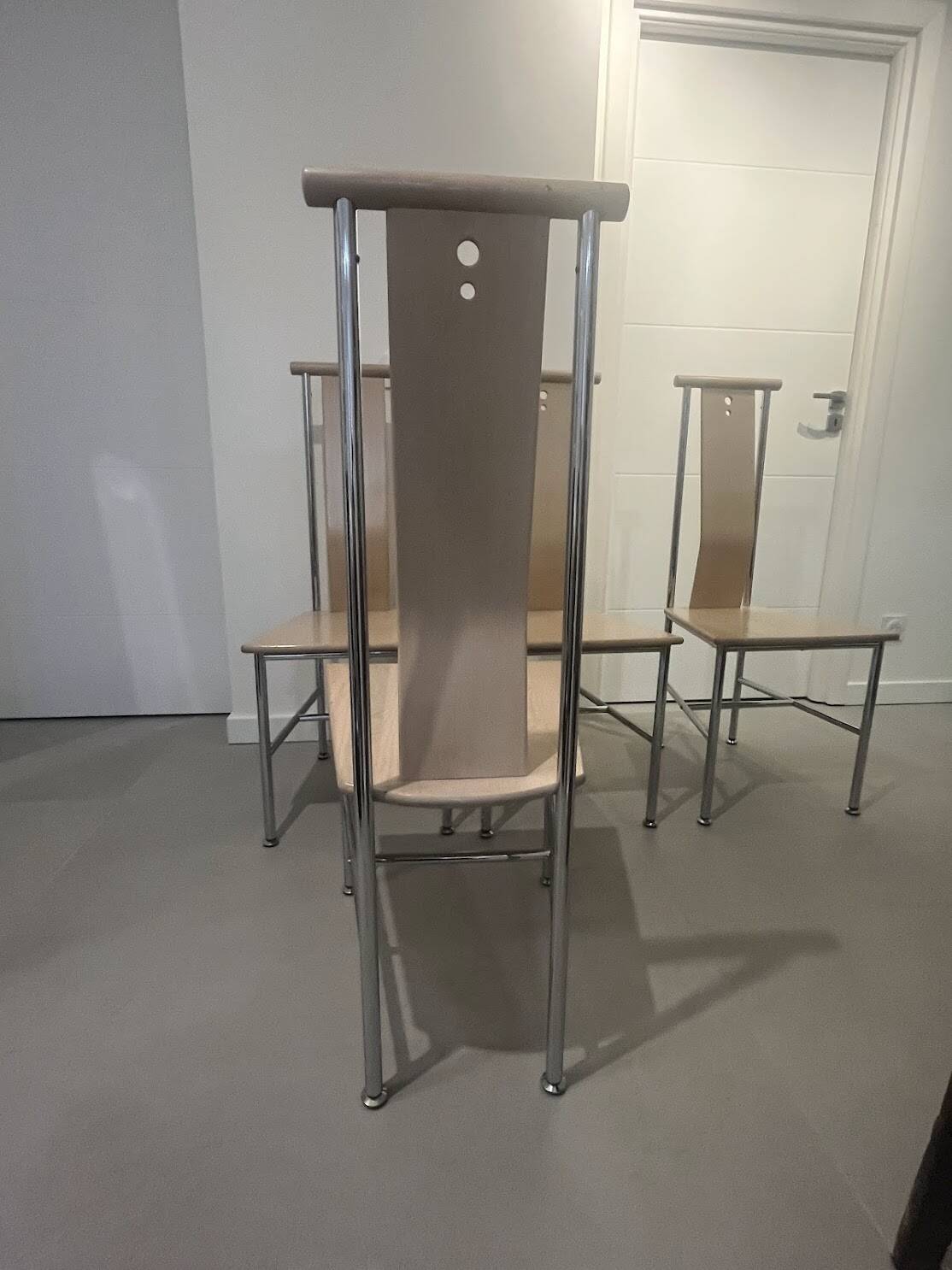 Lot de 4 chaises modèle « Turku » de Carine Karlsson - Ikea 1990