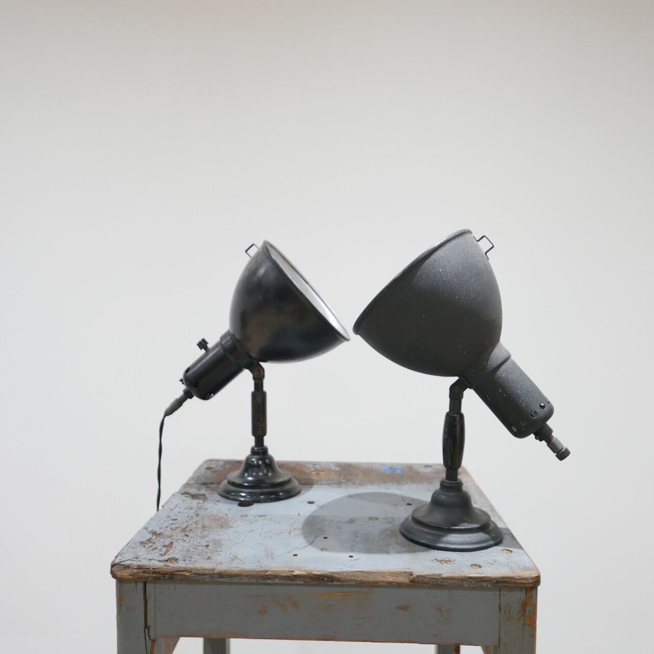 Pair of antique german uplighter's or spot lamps by Kandem