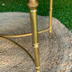 Oval living room table in onyx