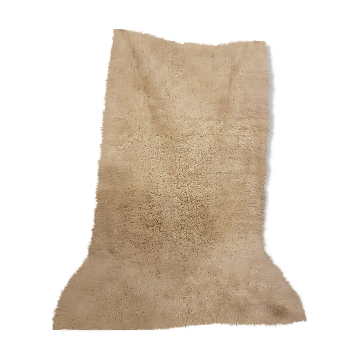 Vintage carpet in long hairwool 280 x 165 cm