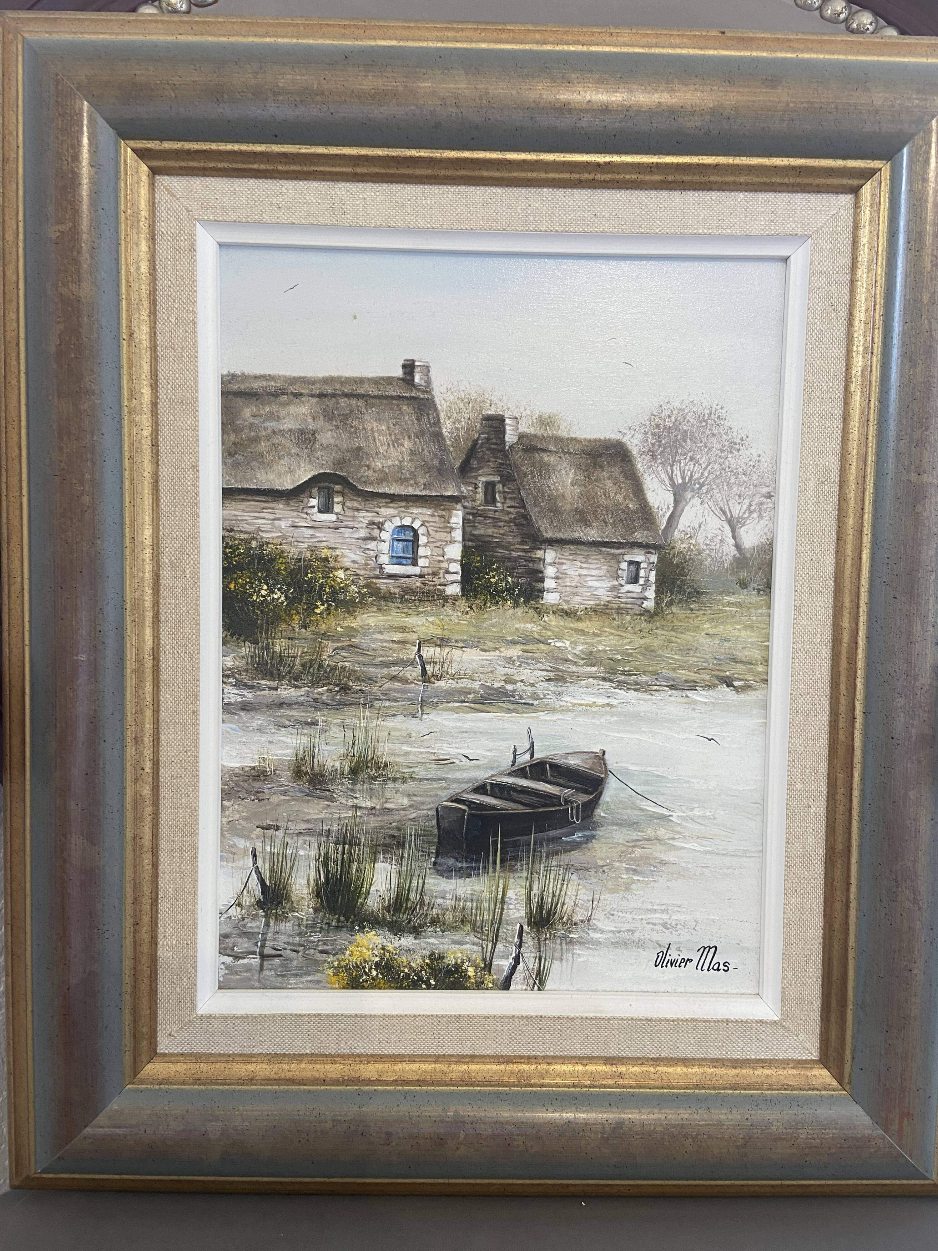 Olivier Mas Oil on canvas La Brière