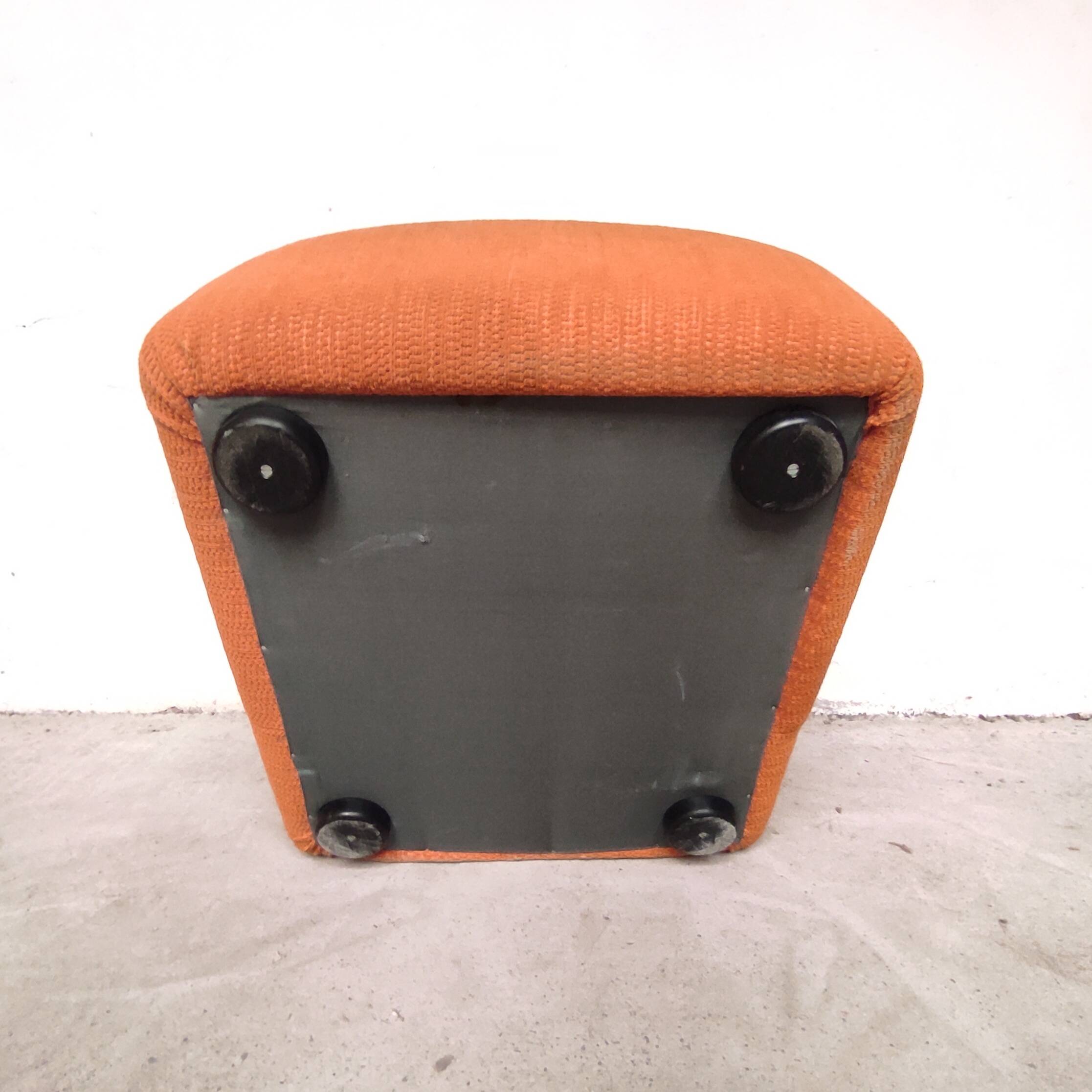 Orange living room set, 1970