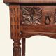 Castilian console table in carved walnut, early 20th century.