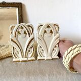 Pair of art deco fireplace vases