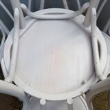 Set of 4 grey lay bistro chairs