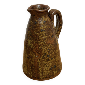 Unitel brown stoneware pitcher