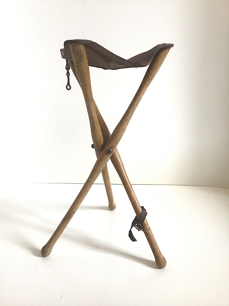 Vintage foldable painter's stool