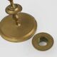 Antique Flemish Copper Disc Candlestick, 15th Century