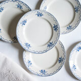 Old dessert plates - blue décor